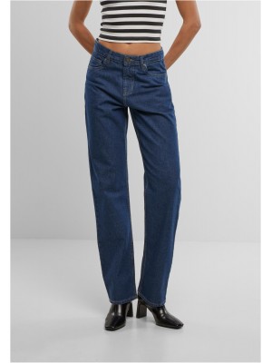 Дамски Дънки Ladies Straight Fit Denim mid deep blue washed 29