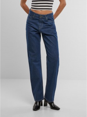 Дамски Дънки Ladies Straight Fit Denim mid deep blue washed 29