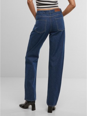 Дамски Дънки Ladies Straight Fit Denim mid deep blue washed 29