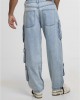 Мъжки Дънки Multi Pocket Denim Cargo new light blue washed 38