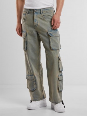 Мъжки Дънки Multi Pocket Denim Cargo new light blue dirty washed 38 Мъжки Дънки Multi Pocket Denim Cargo new light blue dirty washed 38
