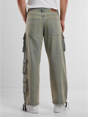 Мъжки Дънки Multi Pocket Denim Cargo new light blue dirty washed 38 Мъжки Дънки Multi Pocket Denim Cargo new light blue dirty washed 38