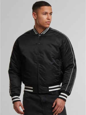 Мъжко Бомбър Яке Racer Bomber Jacket black XXL