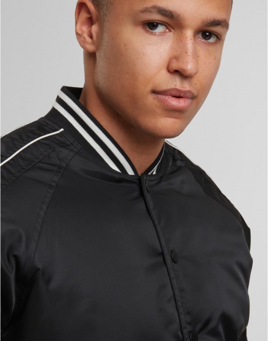 Мъжко Бомбър Яке Racer Bomber Jacket black XXL