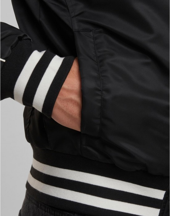 Мъжко Бомбър Яке Racer Bomber Jacket black XXL
