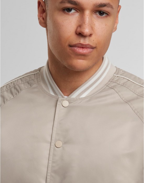 Мъжко Бомбър Яке Racer Bomber Jacket chalkdust XXL