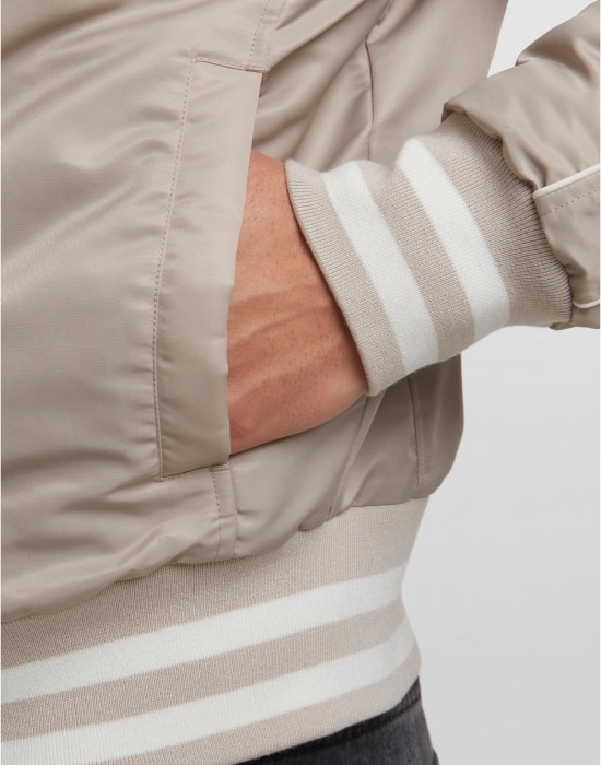 Мъжко Бомбър Яке Racer Bomber Jacket chalkdust XXL