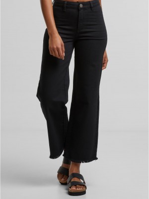 Дамски Дънки Ladies Relaxed Straight Fit Denim black 29