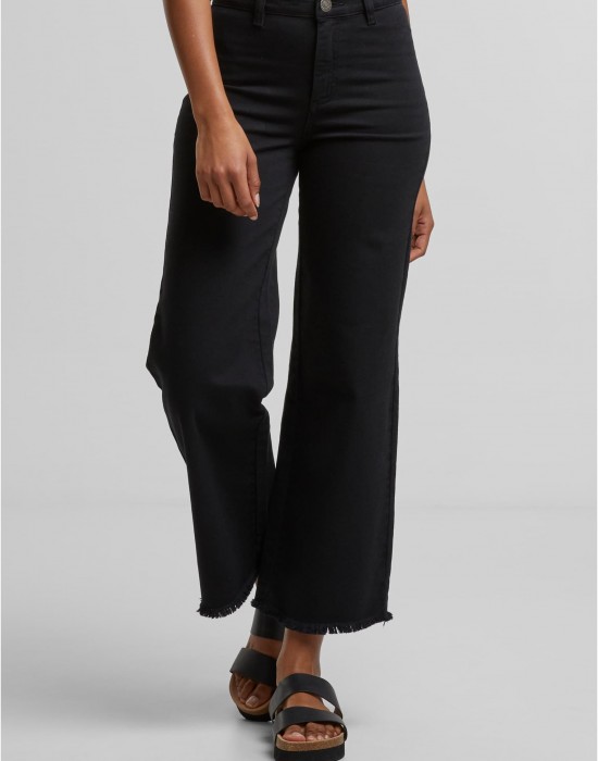 Дамски Дънки Ladies Relaxed Straight Fit Denim black 29