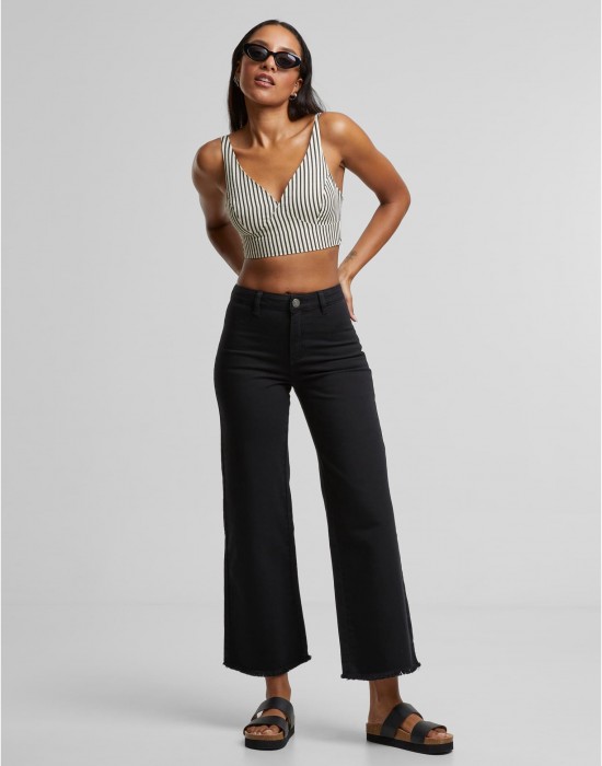 Дамски Дънки Ladies Relaxed Straight Fit Denim black 29