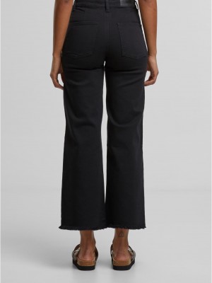 Дамски Дънки Ladies Relaxed Straight Fit Denim black 29