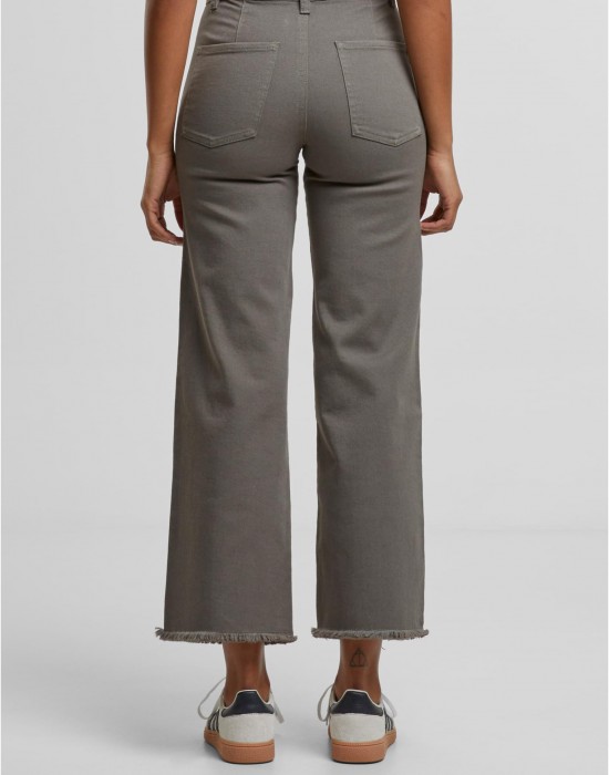 Дамски Дънки Ladies Relaxed Straight Fit Denim olive 29