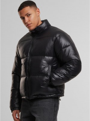 Мъжко Пухено Яке Shiny Puffer Jacket black XXL
