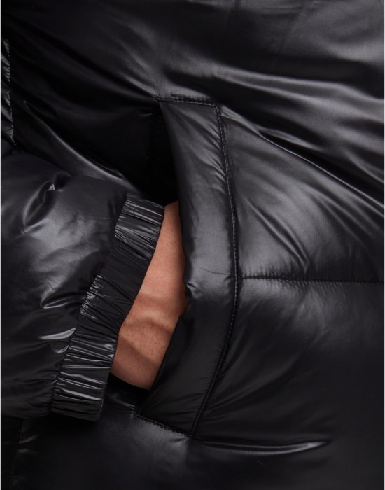 Мъжко Пухено Яке Shiny Puffer Jacket black XXL