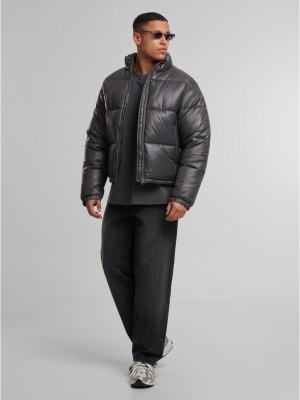 Мъжко Пухено Яке Shiny Puffer Jacket magnet XXL