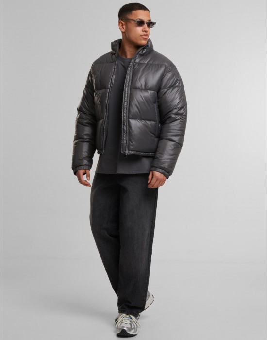 Мъжко Пухено Яке Shiny Puffer Jacket magnet XXL