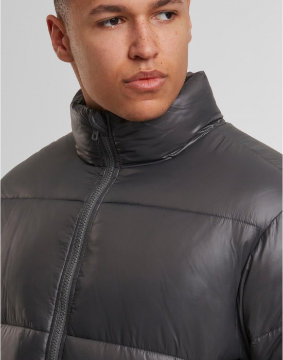 Мъжко Пухено Яке Shiny Puffer Jacket magnet XXL