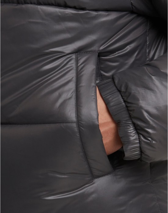 Мъжко Пухено Яке Shiny Puffer Jacket magnet XXL