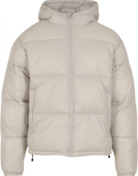 Мъжко Пухено Яке Shiny Puffer Jacket With Hood lightasphalt XXL