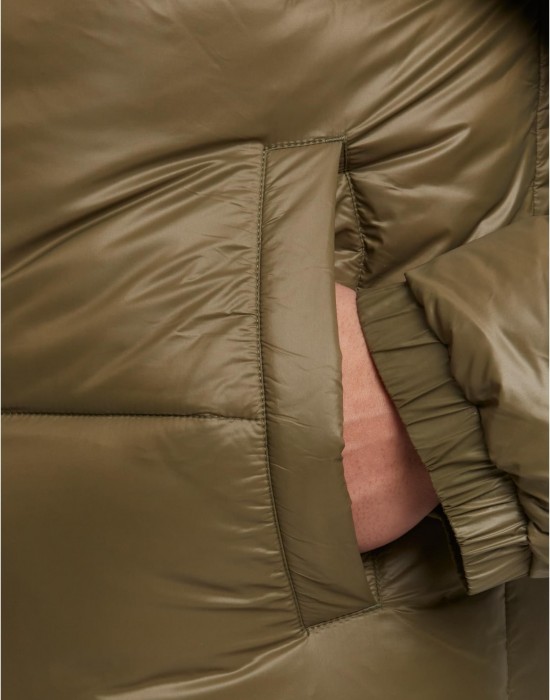 Мъжко Пухено Яке Shiny Puffer Jacket With Hood tiniolive XXL
