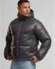 Мъжко Пухено Яке Shiny Puffer Jacket With Hood magnet XXL