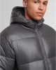 Мъжко Пухено Яке Shiny Puffer Jacket With Hood magnet XXL