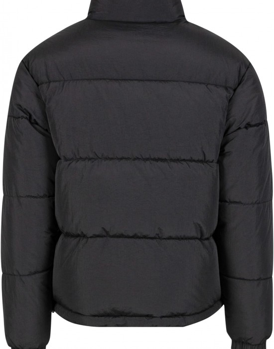 Мъжко Пухено Яке Crinkle Puffer Jacket black XXL