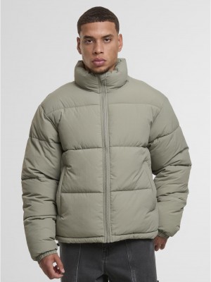 Мъжко Пухено Яке Crinkle Puffer Jacket paleolive XXL