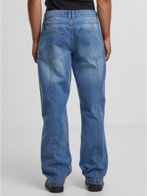 Мъжки Дънки Wide Leg Denim With Dividing Seams mid deep blue washed 44 Мъжки Дънки Wide Leg Denim With Dividing Seams mid deep blue washed 44