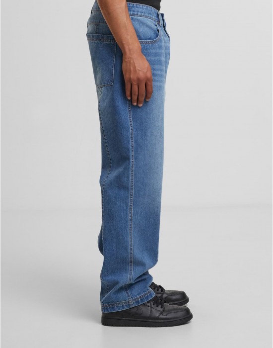 Мъжки Дънки Wide Leg Denim With Dividing Seams mid deep blue washed 44