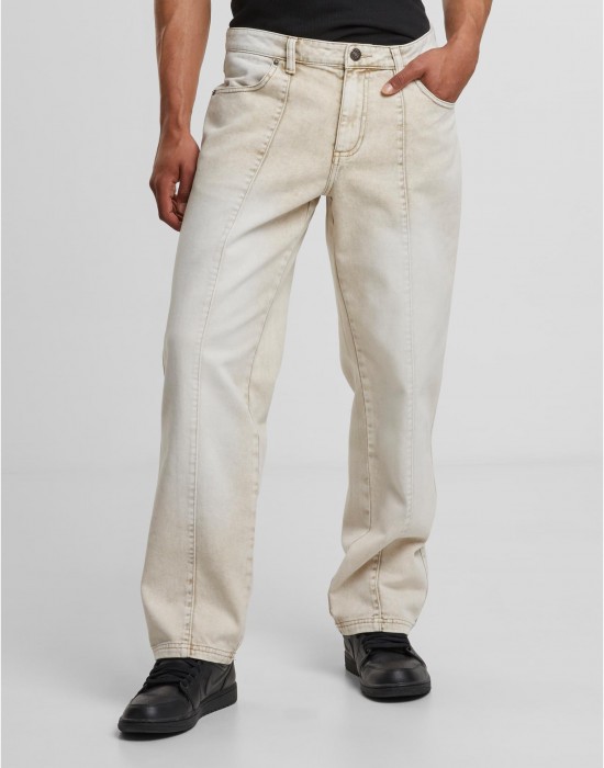 Мъжки Дънки Wide Leg Denim With Dividing Seams white dirty washed 44