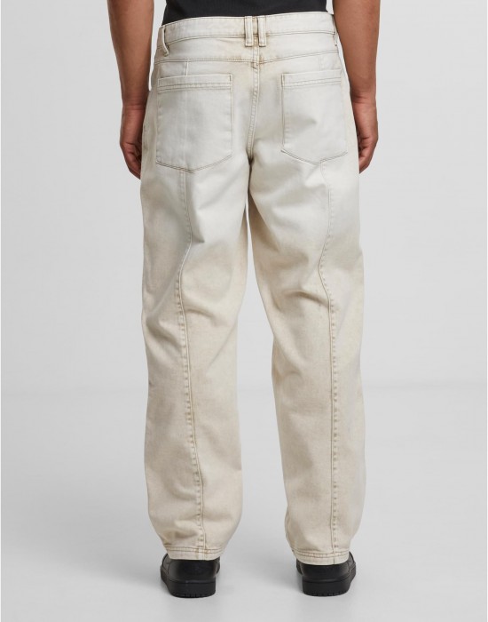 Мъжки Дънки Wide Leg Denim With Dividing Seams white dirty washed 44