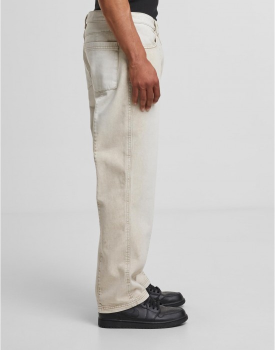 Мъжки Дънки Wide Leg Denim With Dividing Seams white dirty washed 44