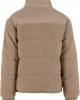 Мъжко Пухено Яке Fabric Mix Teddy Puffer Jacket darktaupe XXL