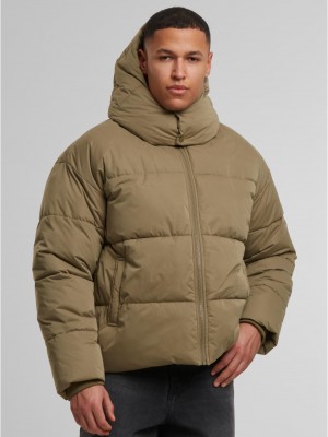Мъжко Пухено Яке Puffer Jacket With Flap Hood tiniolive XXL