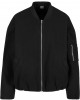 Дамско Бомбър ЯкеLadies Faux Wool Bomber Jacket black XXL
