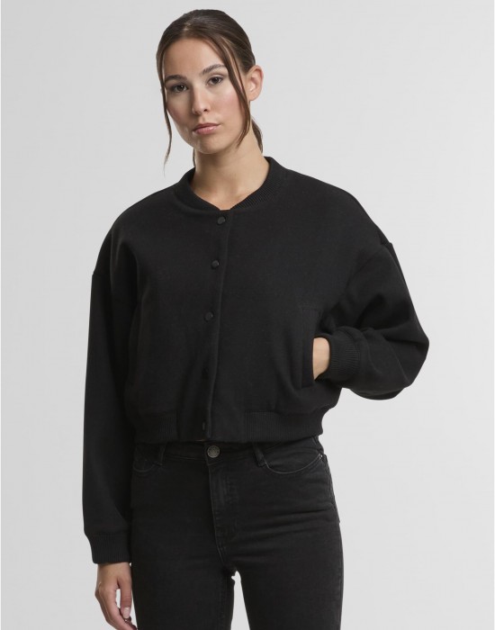 Дамско Бомбър ЯкеLadies Balloon Bomber Jacket black XXL