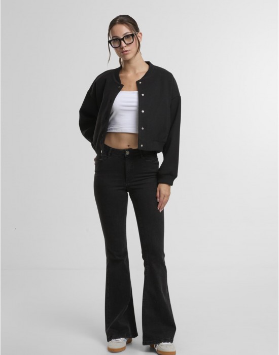 Дамско Бомбър ЯкеLadies Balloon Bomber Jacket black XXL