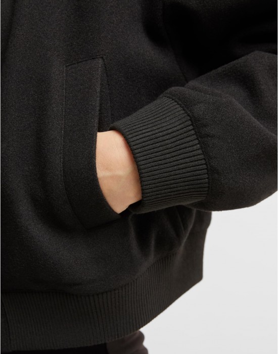 Дамско Бомбър ЯкеLadies Balloon Bomber Jacket black XXL