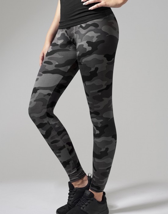 Дамски спортен камуфлажен клин Urban Classics dark camo