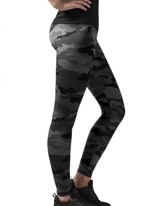 Дамски спортен камуфлажен клин Urban Classics dark camo