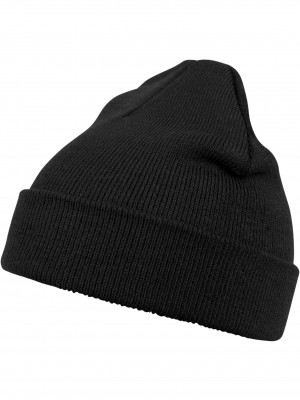 Бийни шапка в черен  цвят MSTRDS Beanie Basic Flap  Бийни шапка в черен  цвят MSTRDS Beanie Basic Flap