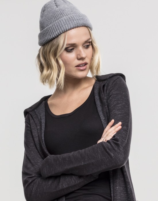 Бийни шапка в сив цвят MSTRDS Fisherman Beanie  Бийни шапка в сив цвят MSTRDS Fisherman Beanie