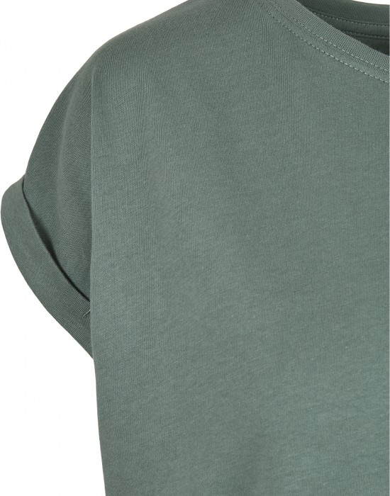 Дамска тениска в зелено от Urban Classics Ladies Extended Shoulder 