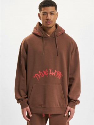 Суичър Thug Life Ink Hoodies brown XXL