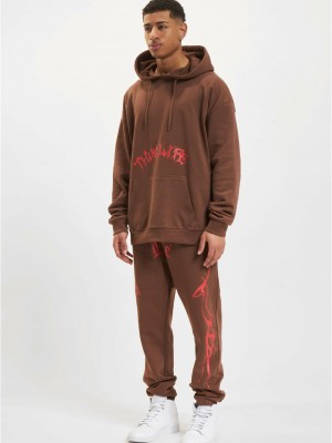 Суичър Thug Life Ink Hoodies brown XXL