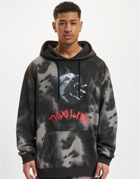 Суичър Thug Life Sky Hoodies black/grey XXL