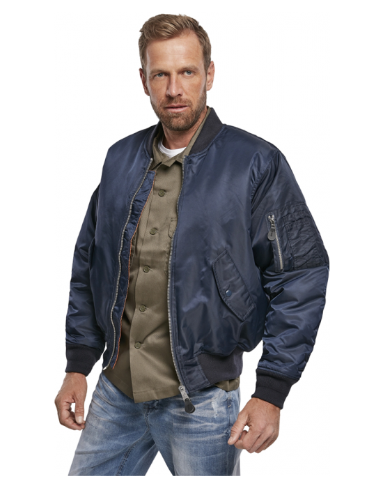 Мъжко яке бомбър в тъмносин цвят Brandit MA1