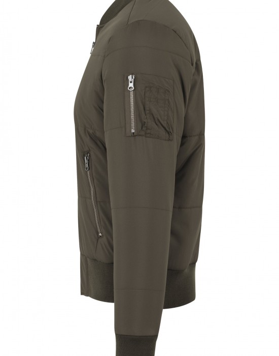 Мъжко яке бомбър Urban Classics в цвят маслина