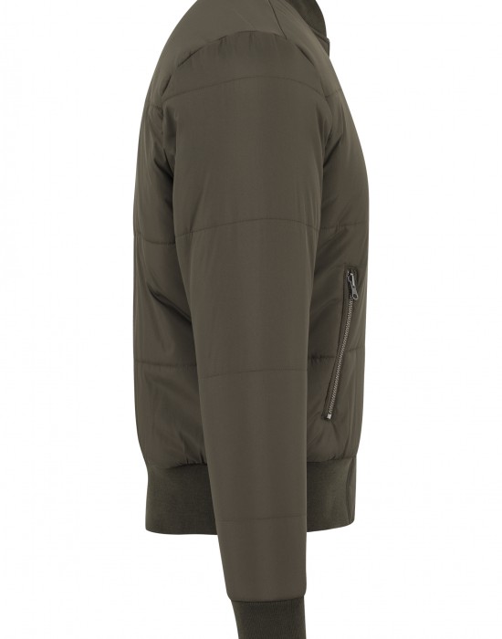 Мъжко яке бомбър Urban Classics в цвят маслина